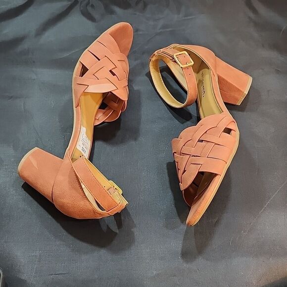 BRAND NEW WHITEMT LOW BLOCK-HEEL ADJUSTABLE BUCKLE WOMEN'S WIDE BRAIDED … - Picture 14 of 16